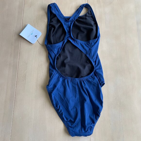 NEW Dolfin Size 30 Swimwear Athletic One Piece Swimsuit Racerback Straps Keyhole - Picture 7 of 10